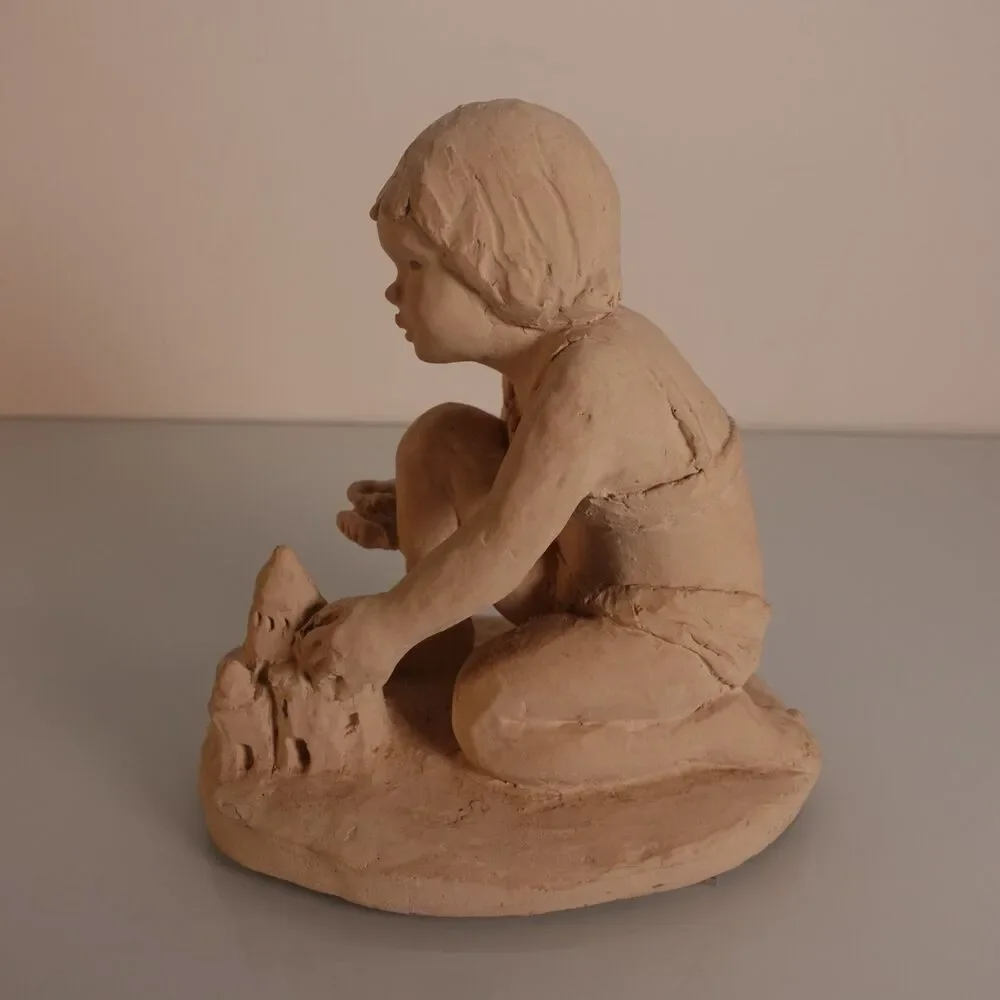 Austin Products Sculpture Dee Crowley Bright Eyes 1987 Sandcastle Girl 6